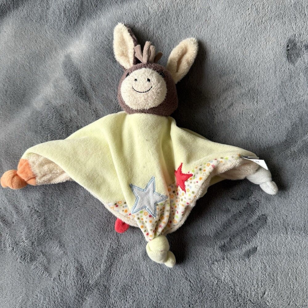 Sterntaler Donkey Horse Lovey Baby Blanket Nursery Made In Germany